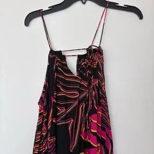 Ava Sky Dresses | Ava Sky Maxi Dress with Thin Straps & Pockets | Color: Pink/Yellow | Size: XXS | Dveecat's Closet
